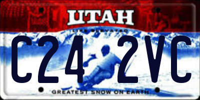 UT license plate C242VC