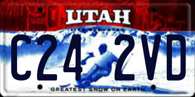 UT license plate C242VD
