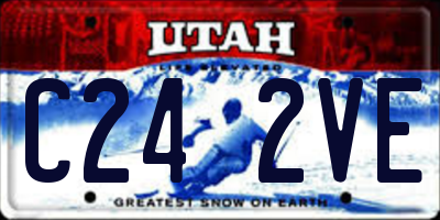 UT license plate C242VE