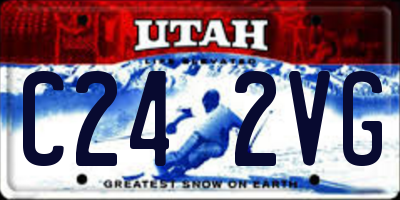 UT license plate C242VG