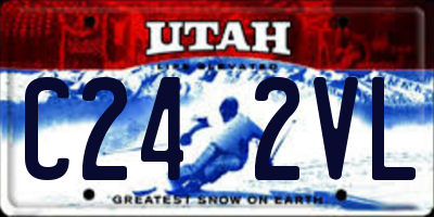 UT license plate C242VL