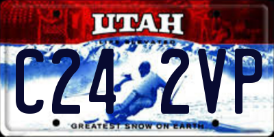 UT license plate C242VP
