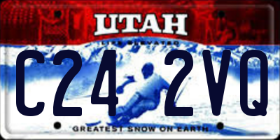 UT license plate C242VQ