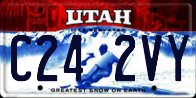 UT license plate C242VY