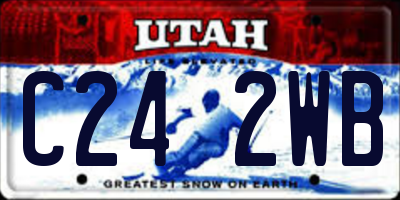 UT license plate C242WB