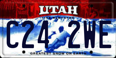 UT license plate C242WE