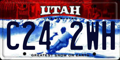 UT license plate C242WH