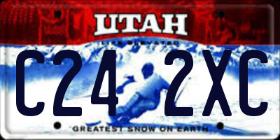 UT license plate C242XC