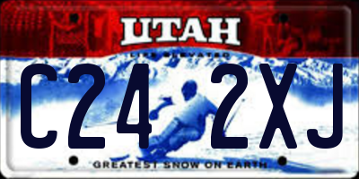 UT license plate C242XJ