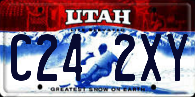 UT license plate C242XY