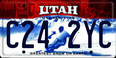 UT license plate C242YC