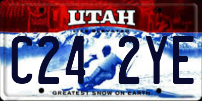 UT license plate C242YE