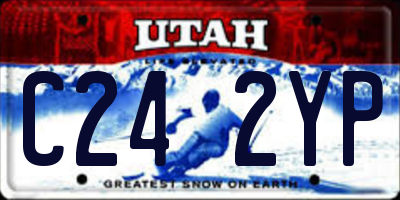 UT license plate C242YP