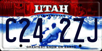 UT license plate C242ZJ