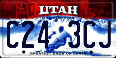 UT license plate C243CJ