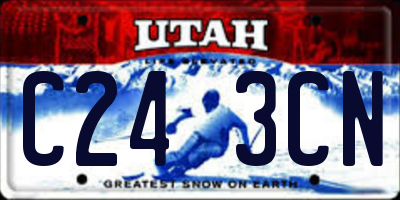 UT license plate C243CN