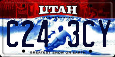 UT license plate C243CY