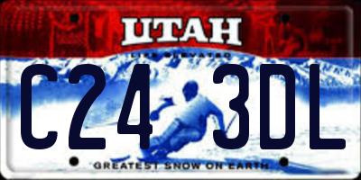 UT license plate C243DL