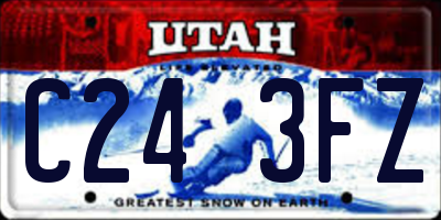 UT license plate C243FZ