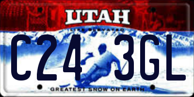 UT license plate C243GL