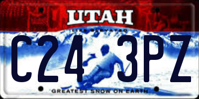 UT license plate C243PZ