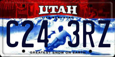 UT license plate C243RZ