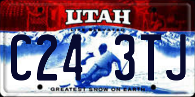 UT license plate C243TJ