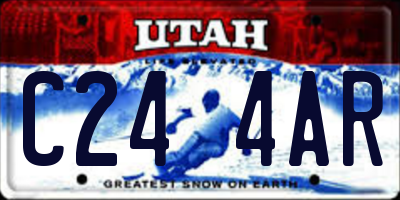 UT license plate C244AR