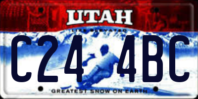 UT license plate C244BC