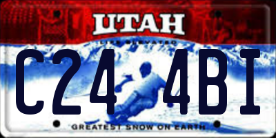 UT license plate C244BI