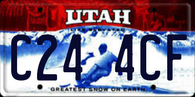 UT license plate C244CF