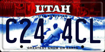 UT license plate C244CL