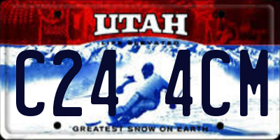 UT license plate C244CM