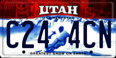 UT license plate C244CN