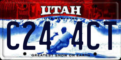 UT license plate C244CT