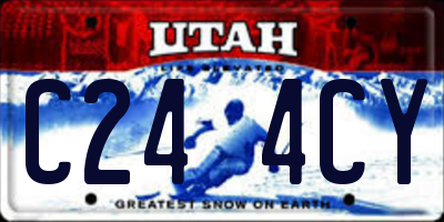 UT license plate C244CY