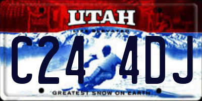 UT license plate C244DJ