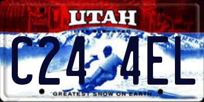 UT license plate C244EL
