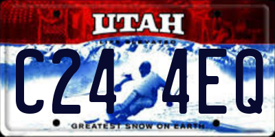 UT license plate C244EQ