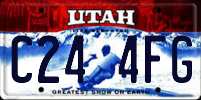 UT license plate C244FG