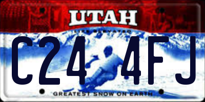 UT license plate C244FJ