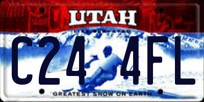 UT license plate C244FL