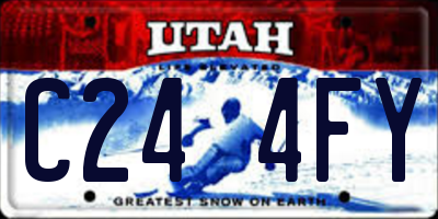 UT license plate C244FY