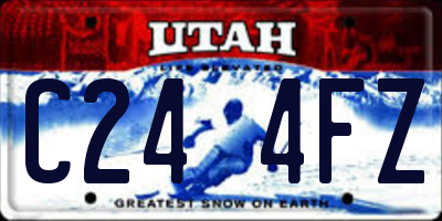 UT license plate C244FZ