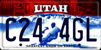 UT license plate C244GL