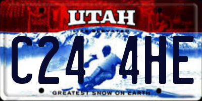 UT license plate C244HE