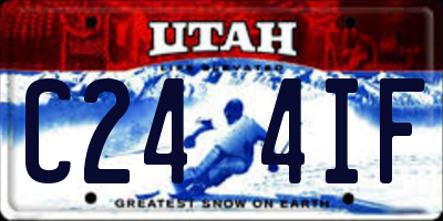 UT license plate C244IF