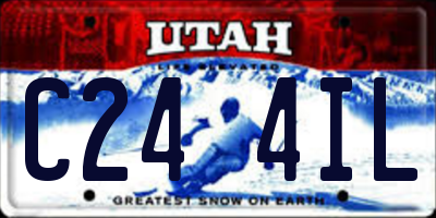 UT license plate C244IL