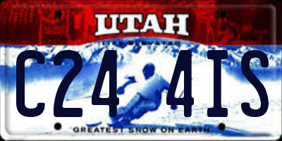 UT license plate C244IS
