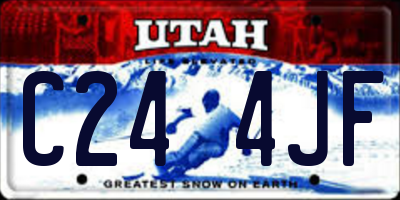 UT license plate C244JF